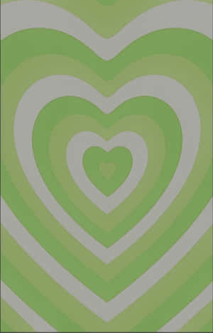 A Fun Pattern Of Mint Green Hearts On A White Background. Wallpaper