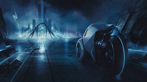 A Futuristic Cyber World Awaits. Wallpaper