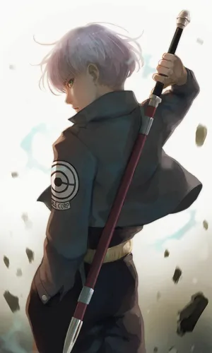 A Girl With A Sword Holding It Wallpaper