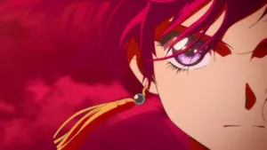 A Girl With Red Hair And Red Eyes Wallpaper