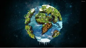 A Glimpse Of The Future – An Illuminated Desktop Wallpaper