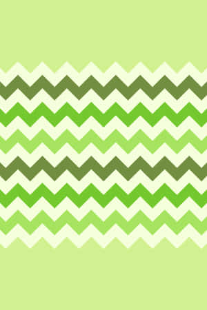 A Green And White Chevron Pattern Wallpaper