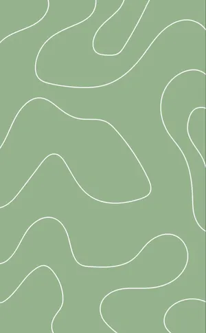A Green And White Pattern With Wavy Lines Wallpaper