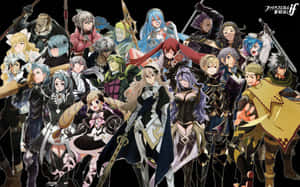 A Group Of Characters Standing Together Wallpaper