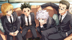 A Group Of Friends From The Anime Series Hunter X Hunter Meet Up Wallpaper