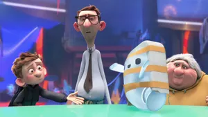 A Group Of People Are Standing Around A Table Wallpaper