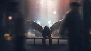 A Group Of People Enjoying An Event In A Brightly Lit Room Wallpaper