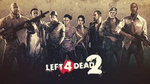 A Group Survival Against Zombies - Left 4 Dead 2 Wallpaper