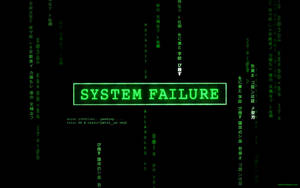 A Hacker Stands Undeterred By System Failure Wallpaper