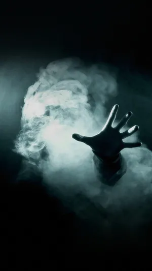A Hand Is Reaching Out Of The Smoke Wallpaper