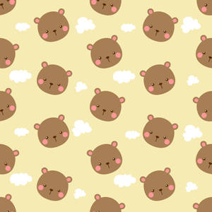 A Happy Brown Bear Ready To Take On The Day! Wallpaper