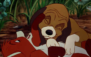 A Heartwarming Friendship - The Fox And The Hound Wallpaper