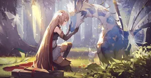 A Joyful Anime Date Wallpaper