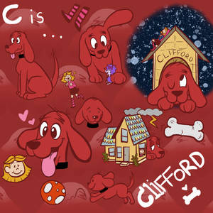 A Joyful Clifford, The Big Red Dog In Action Wallpaper