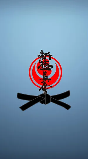 A Karate Logo With A Red And Black Design Wallpaper