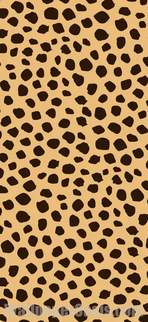 A Leopard Print Pattern In Brown And Black Wallpaper