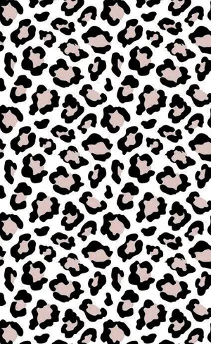 A Leopard Print Pattern On A White Background Wallpaper
