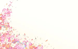 A Lively And Colorful Anime Flower Blossom Wallpaper