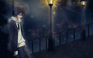A Lonely Depressed Anime Boy Wallpaper