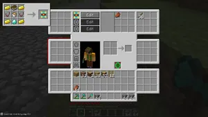 A Look Into A Player's Inventory In The Game Minecraft! Wallpaper