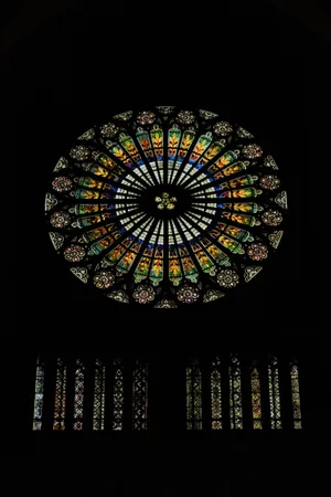 A Majestic Glimpse Inside Chartres Cathedral Wallpaper