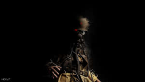 A Man In A Gas Mask Wallpaper