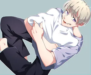 A Man Is Holding A Shirt Wallpaper