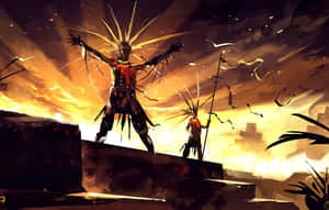 A Man With A Sword Wallpaper