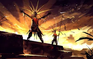 A Man With A Sword Wallpaper