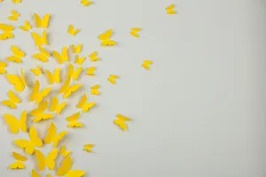 A Modern Abstract Art Design Combining Elements Of Grey And Yellow Wallpaper