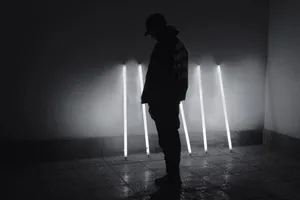 A Monochrome Picture Of A Stylish Anti Social Social Club Hoodie. Wallpaper