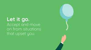 A Motivating Reminder: Let It Go, Accept, And Move On Wallpaper