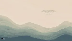 A Mountain With A Quote Wallpaper