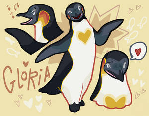 A Penguin With A Heart On His Head Wallpaper