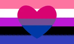 A Person Showing Their Support For Gender Fluidity. Wallpaper