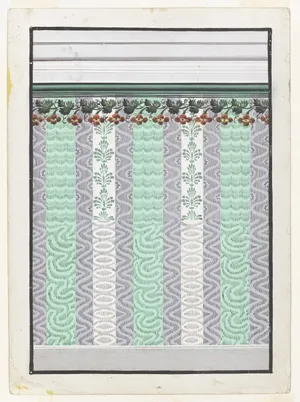 A Picture Of A Green And White Pattern Wallpaper