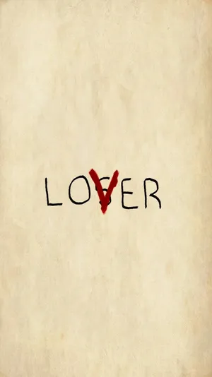 A Picture Of The Word Lover Written On A Piece Of Paper Wallpaper