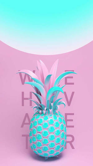 A Pineapple On A Pink Background With The Words Whatever Wallpaper