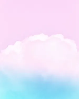 A Pink And Blue Cloud With A Blue Sky Wallpaper