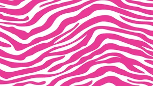 A Pink Zebra Print Fabric Wallpaper