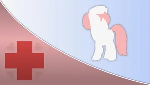 A Pony With A Red Cross On It Wallpaper