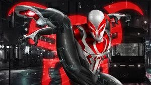 A Portrait Of The Amazing Spider-man In Bright White Wallpaper