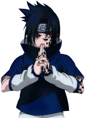 A Poster Of Sasuke And The Curse Of The Sharingan Wallpaper