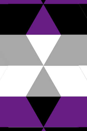 A Purple And Black Quilt With Triangles Wallpaper