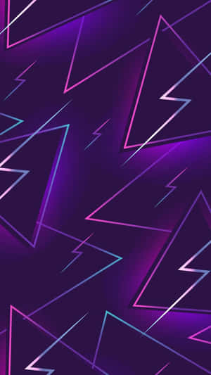 A Purple And Blue Abstract Pattern With Lightning Bolts Wallpaper