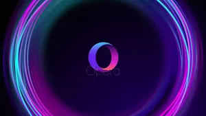 A Purple And Blue Circle With The Word Opa Wallpaper