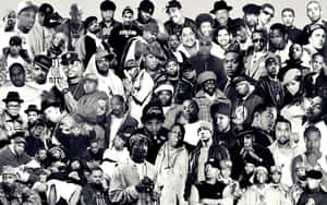A Rap Collage Of Some Of The Most Influential Musicians Of Hip Hop Wallpaper