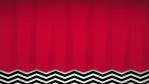 A Red And Black Chevron Pattern Wallpaper Wallpaper