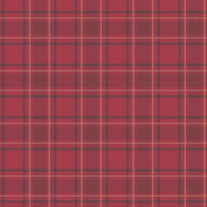 A Red Plaid Fabric By Sassy_stitch On Spoonflower - Custom Fabric Wallpaper