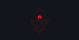 A Red Triangle On A Black Background Wallpaper